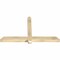 Ekena Millwork Eugene Rough Sawn Timber Gable Bracket, Douglas Fir, 60"W x 35"H x 4"D x 4"F, 14/12 Pitch GBW060X35X0404EUG00RDF - alternate 5
